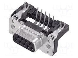 HARTING Conector D-Sub Hembra de 9 Pines para PCB
