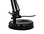 Q-Connect Polaris Lámpara de Escritorio con Brazo Doble y 3 Articulaciones, Estructura Metálica, Color Negro