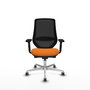 PIQUERAS Y CRESPO Silla de oficina Mardos Naranja y Negro