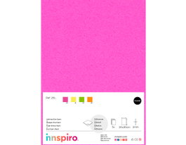 Innspiro Goma EVA rosa fluor láminas adhesivas 20x30cm x 2mm (5 unidades)