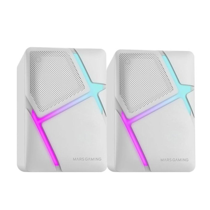 Mars Gaming Altavoces MS-H 2.0 10W Blancos Mars Gaming Altavoces MS-H 2.0 10W Blancos