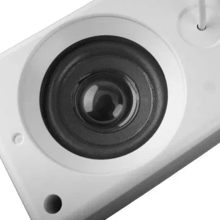 Mars Gaming Altavoces MS-H 10W 2.0 Blancos Sonido 3D Surround Iluminación RGB Flow Conexión Jack