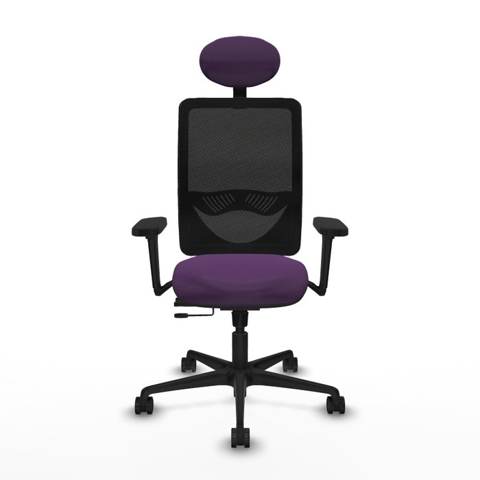 PIQUERAS Y CRESPO Silla de oficina Zulema con mecanismo Sincro/Traslack, Morado y Negro PIQUERAS Y CRESPO Silla de oficina Zulema con mecanismo Sincro/Traslack, Morado y Negro