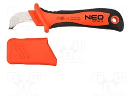 NEO TOOLS Cuchillo Semiredondo con Pie Guía Aislado