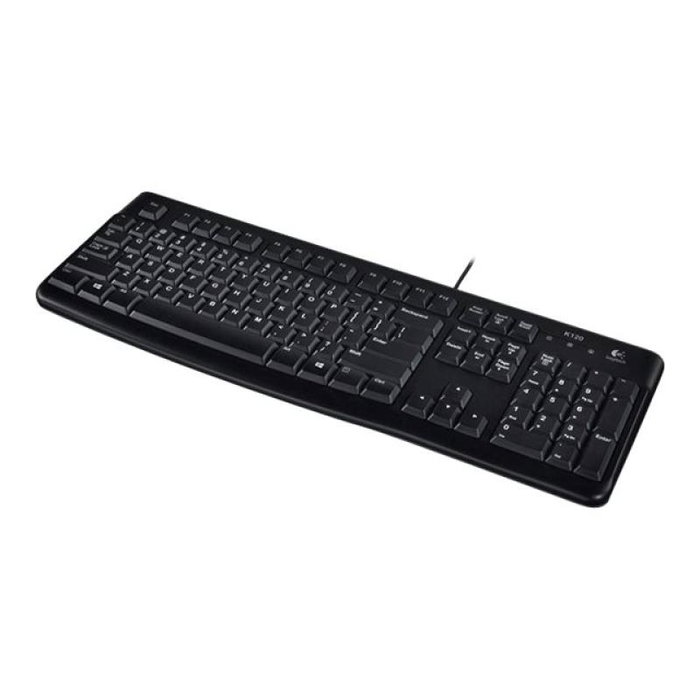 Logitech K120 Teclado USB QWERTY US Negro
