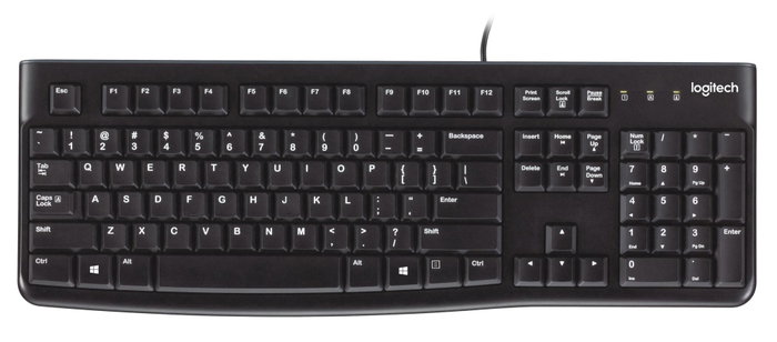 Logitech K120 Teclado USB QWERTY US Negro