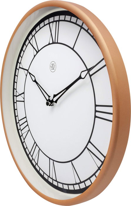Nextime Reloj de Pared Kyle 7332 Marrón y Blanco de 30 cm Nextime Reloj de Pared Kyle 7332 Marrón y Blanco de 30 cm