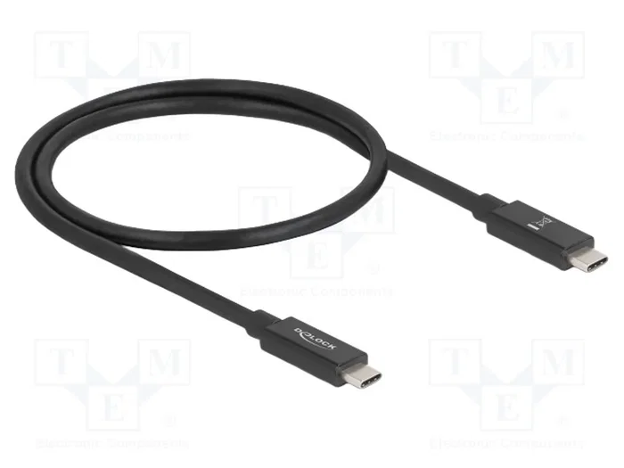 DeLOCK Cable USB4 de 0,5 m, 80 Gbps, USB-C a USB-C, 240 W, Negro DeLOCK Cable USB4 de 0,5 m, 80 Gbps, USB-C a USB-C, 240 W, Negro