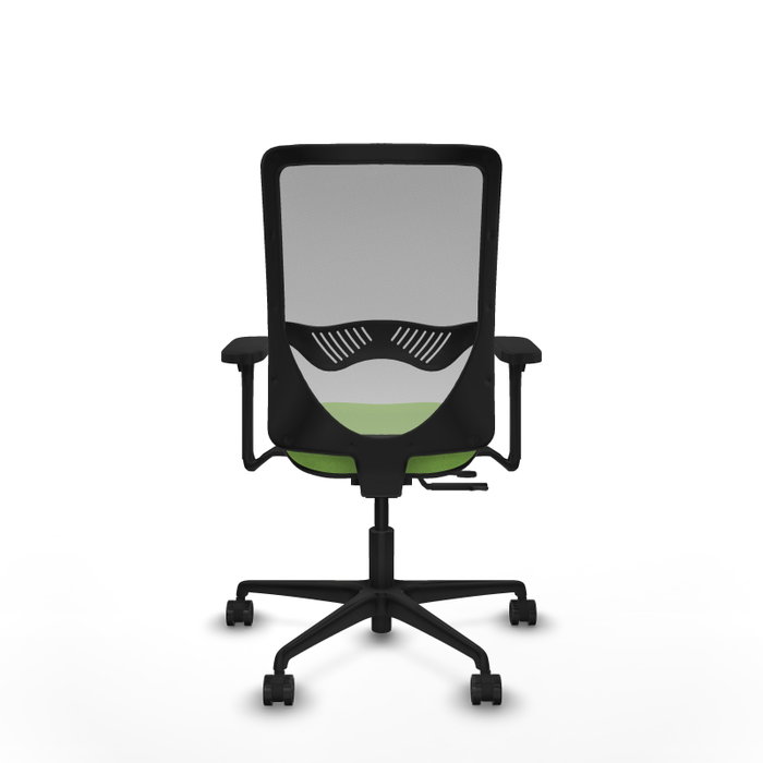 PIQUERAS Y CRESPO Silla de oficina Zulema con mecanismo Sincro/Traslack, Pistacho y Gris