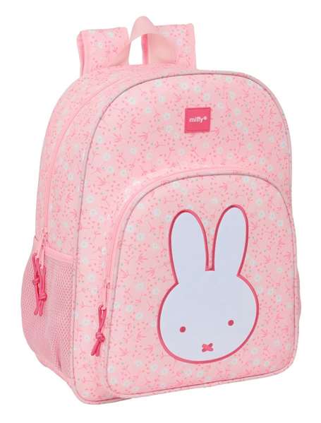 Safta Mochila Adaptable a Carro Miffy "Flores" 33x42x14 cm
