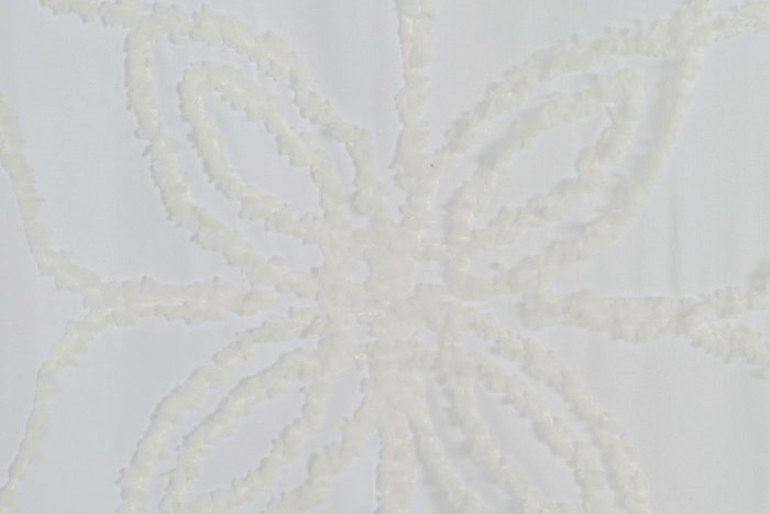 DKD Home Decor Coord cama 1c24 Cortina Boho Blanco 260 x 140 cm (2 Unidades)