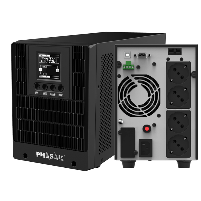 Phasak PH 9220 Smart Pro 2000 VA / 2000 W Online Torre Phasak PH 9220 Smart Pro 2000 VA / 2000 W Online Torre