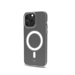 Celly Gelskinmag Funda para iPhone 14 Pro 6.1 Pulgadas Transparente Compatible con MagSafe