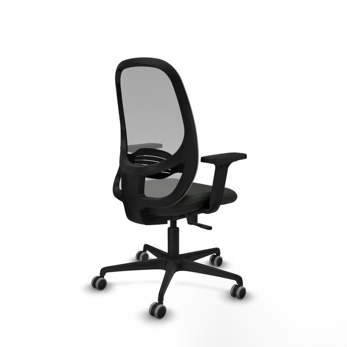 PIQUERAS Y CRESPO Silla de oficina Cilanco con mecanismo Sincro, Negro y Gris
