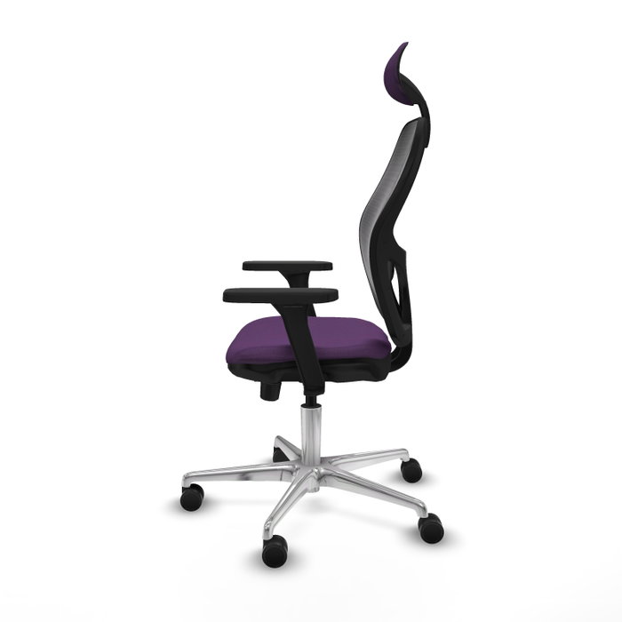 PIQUERAS Y CRESPO Silla de oficina Jorquera con mecanismo Sincro/Traslack, Morado y Negro PIQUERAS Y CRESPO Silla de oficina Jorquera con mecanismo Sincro/Traslack, Morado y Negro
