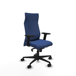 PIQUERAS Y CRESPO Sillón Albacete Azul Marino con Mecanismo Sincro y Brazos 2D