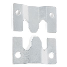 Q&Q Placas Unión Mini Birdy Zincado para Sofá (Juego 2 Piezas)