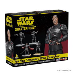 Star Wars Shatterpoint Squad Pack Juego de Mesa Expansión Moff Gideon The Mandalorian - Miniaturas sin Pintar