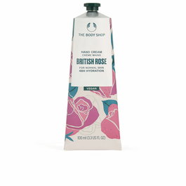 The Body Shop British Rose Crema de Manos 100 ml - Hidratación 48h, 93% Ingredientes Naturales, Vegana, Karité y Rosa Británica