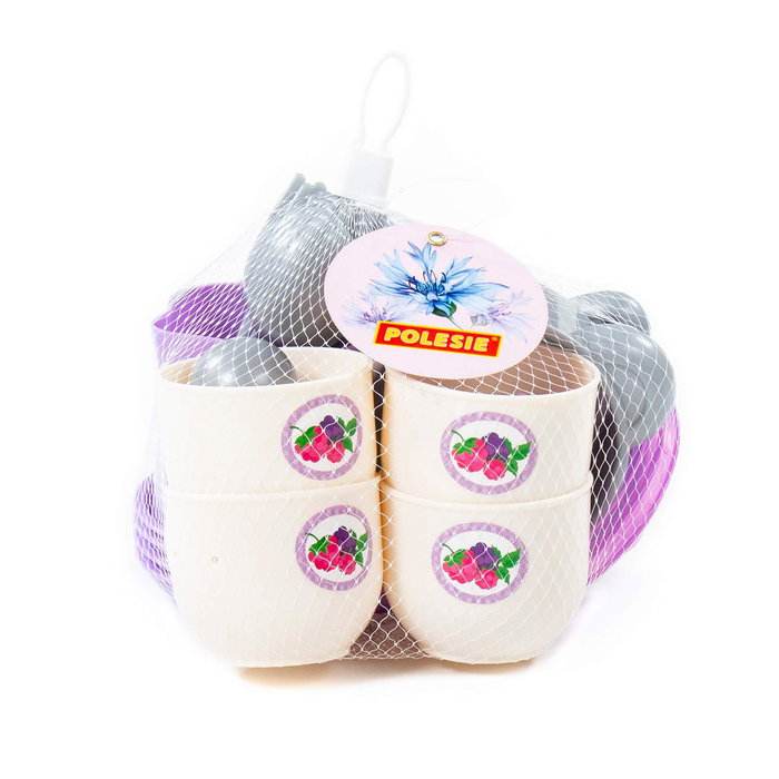 Polesie Set de Cocina Infantil II 80196 Vajilla de Plástico para 4 Personas con Accesorios