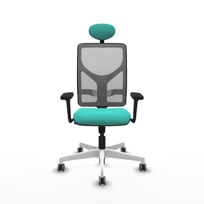 PIQUERAS Y CRESPO Silla de oficina Motilla con mecanismo Sincro, Turquesa y Gris PIQUERAS Y CRESPO Silla de oficina Motilla con mecanismo Sincro, Turquesa y Gris