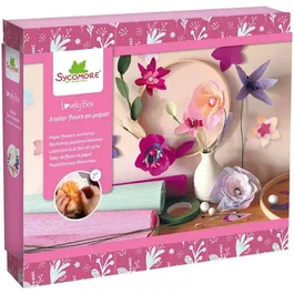 Sycomore SYC3517130014250 Preciosa Caja - Taller de Flores de Papel - A partir de 7 Años