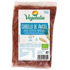 Vegetalia Fideos Finos de Espelta Ecológicos Bio 500gr Vegano Sin Lactosa Ni Azúcar