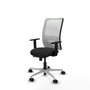 PIQUERAS Y CRESPO Silla de oficina Zulema con mecanismo Sincro/Traslack, Negro y Blanco