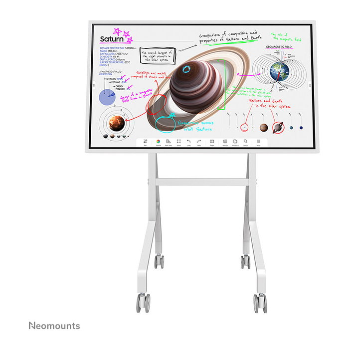 Neomounts FL50-515WH1 Carro con Ruedas Giratorio para Pantalla Samsung Flip 55-65", Blanco, Acero, Soporte 50 kg, VESA 400x400 Neomounts FL50-515WH1 Carro con Ruedas Giratorio para Pantalla Samsung Flip 55-65", Blanco, Acero, Soporte 50 kg, VESA 400x400