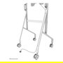 Neomounts FL50-515WH1 Carro con Ruedas Giratorio para Pantalla Samsung Flip 55-65", Blanco, Acero, Soporte 50 kg, VESA 400x400