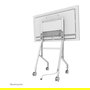 Neomounts FL50-515WH1 Carro con Ruedas Giratorio para Pantalla Samsung Flip 55-65", Blanco, Acero, Soporte 50 kg, VESA 400x400