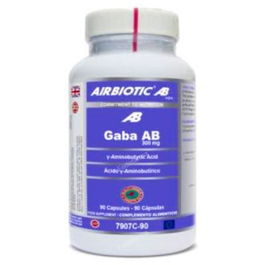 AIRBIOTIC Gaba Ab 300Mg 90Cap Ácido gamma aminobutírico Neurotransmisor Cerebral Complemento Alimenticio