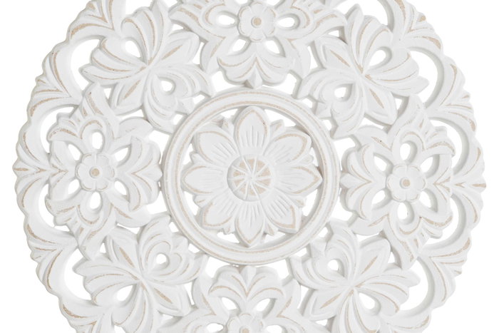 DKD Home Decor Decoración Madera 30x6x40 Blanco