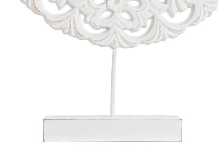 DKD Home Decor Decoración Madera 30x6x40 Blanco