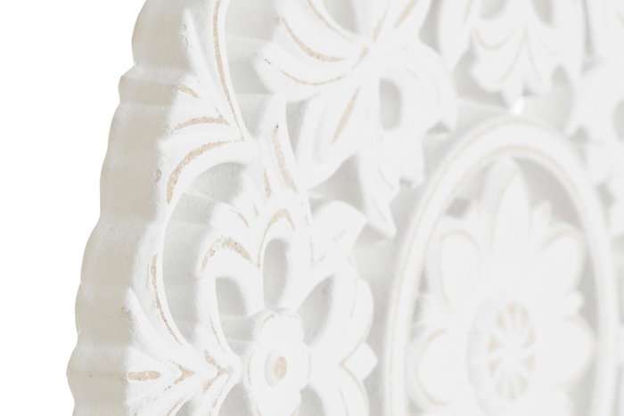 DKD Home Decor Decoración Madera 30x6x40 Blanco