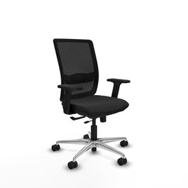PIQUERAS Y CRESPO Silla de oficina Haches con mecanismo Sincro/Traslack en Negro