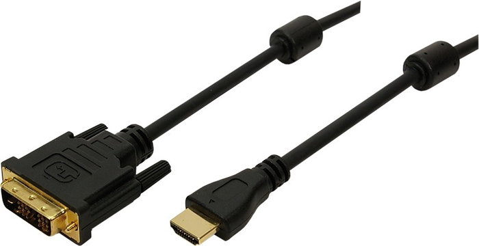LogiLink Cable HDMI a DVI-D de 2 m, Negro