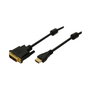 LogiLink Cable HDMI a DVI-D de 2 m, Negro