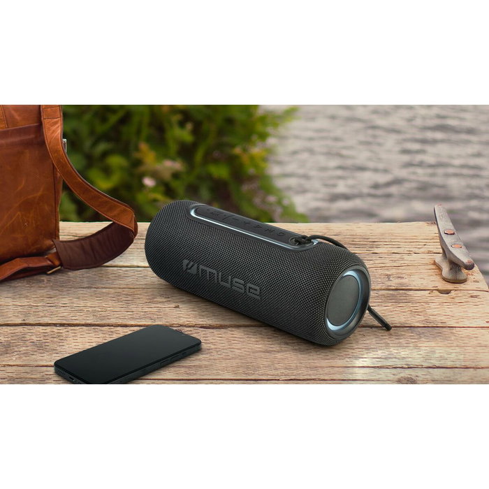 Muse Altavoz Bluetooth Muse Black 20W, Altavoz Portátil Inalámbrico