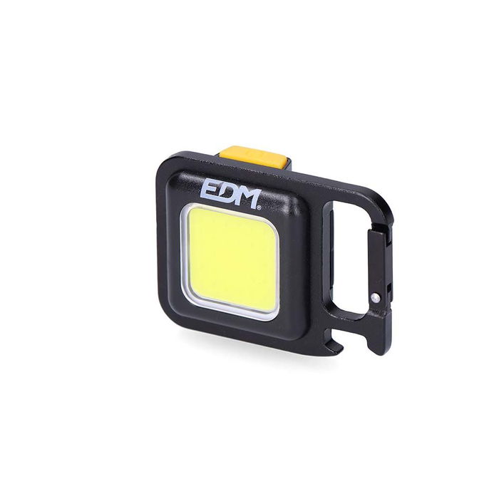 Edm Linterna Llavero Multifuncional COB 6W, Aluminio, IP44, 4 Modos Luz, 500lm Turbo, 45x21.5x62mm Edm Linterna Llavero Multifuncional COB 6W, Aluminio, IP44, 4 Modos Luz, 500lm Turbo, 45x21.5x62mm