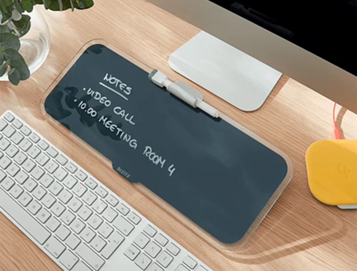 Leitz Pizarra de Cristal Cosy Sobremesa Blanca 150x60x380 mm con Rotulador y Borrador Leitz Pizarra de Cristal Cosy Sobremesa Blanca 150x60x380 mm con Rotulador y Borrador