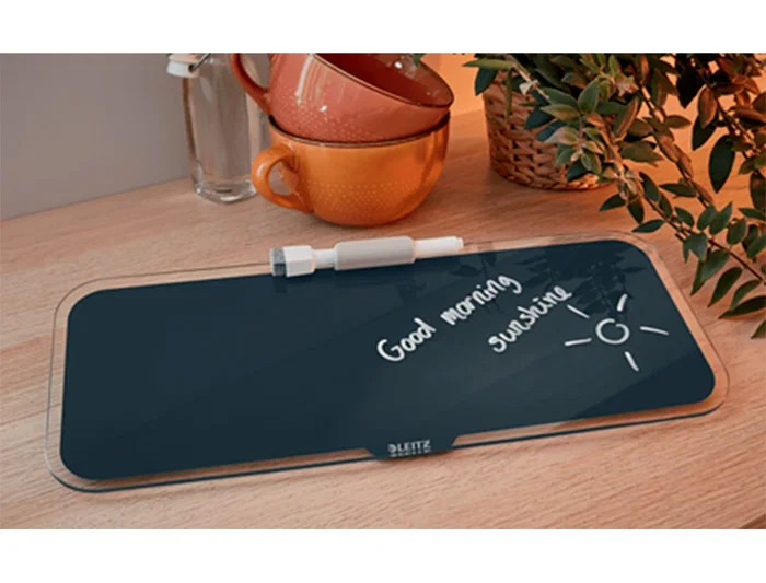 Leitz Pizarra de Cristal Cosy Sobremesa Blanca 150x60x380 mm con Rotulador y Borrador Leitz Pizarra de Cristal Cosy Sobremesa Blanca 150x60x380 mm con Rotulador y Borrador