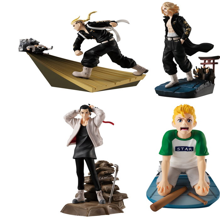 MegaHouse Expositor 4 figuras Petitrama Tokyo Revengers Series Toman Heroic Scenes 8cm +15 años MegaHouse Expositor 4 figuras Petitrama Tokyo Revengers Series Toman Heroic Scenes 8cm +15 años