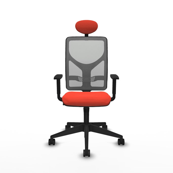 PIQUERAS Y CRESPO Silla de oficina Motilla con mecanismo Sincro, Naranja oscuro y Gris PIQUERAS Y CRESPO Silla de oficina Motilla con mecanismo Sincro, Naranja oscuro y Gris