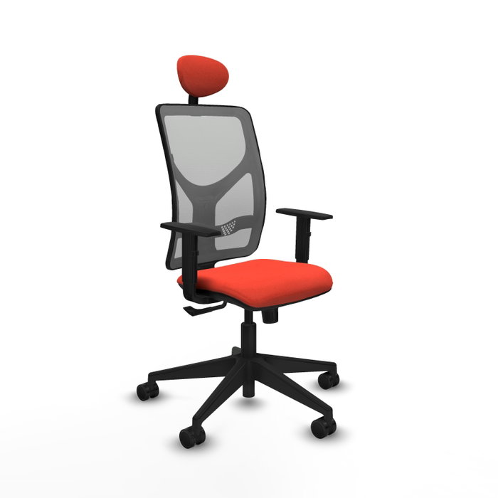 PIQUERAS Y CRESPO Silla de oficina Motilla con mecanismo Sincro, Naranja oscuro y Gris PIQUERAS Y CRESPO Silla de oficina Motilla con mecanismo Sincro, Naranja oscuro y Gris
