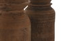 DKD Home Decor Jarrón de Madera Nepal Surtido Natural 15x15x24 cm