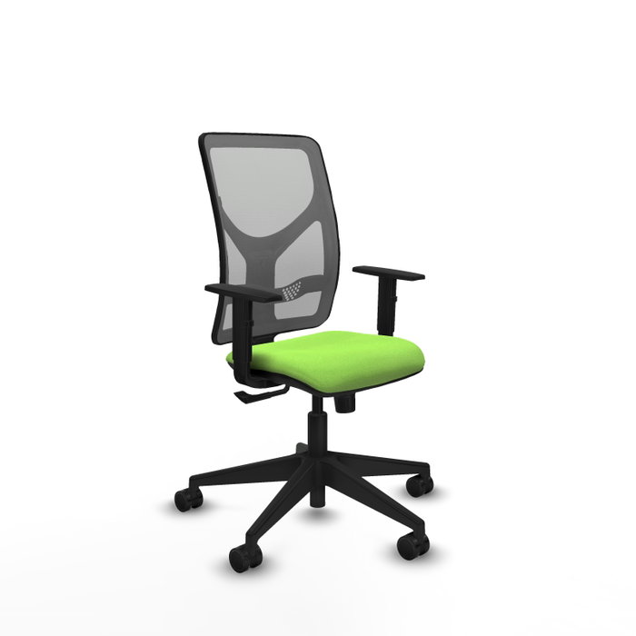 Silla de oficina Motilla con mecanismo Sincro tapizada con Tela color Pistacho y malla color Gris. Equipada con lumbar 1D, Brazos 1D y Ruedas 65mm nailon Silla de oficina Motilla con mecanismo Sincro tapizada con Tela color Pistacho y malla color Gris. Equipada con lumbar 1D, Brazos 1D y Ruedas 65mm nailon