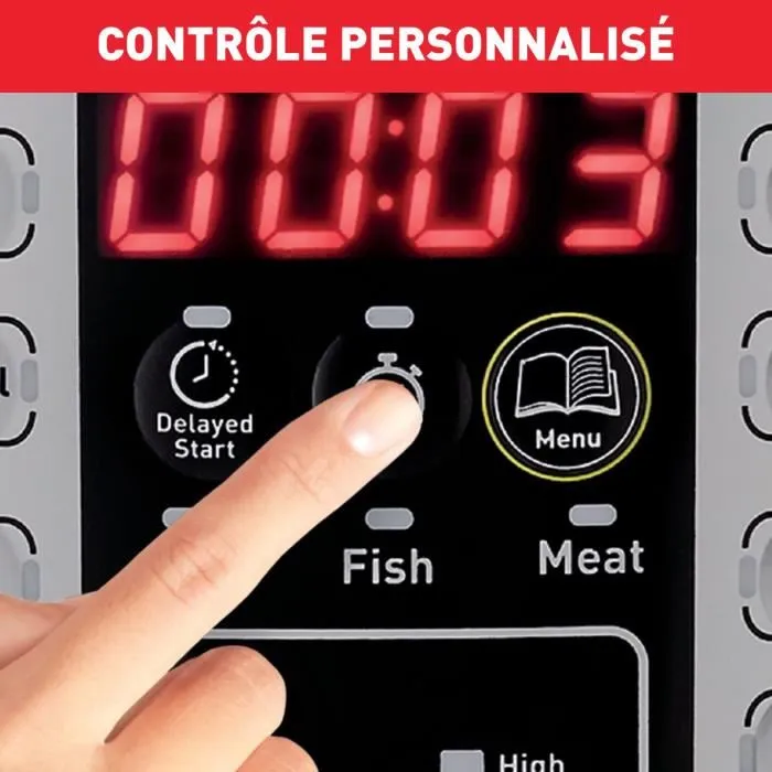 TEFAL CY505E10 Fast&Delicious Multicooker, 25 programas, Cocción a presión, Tecnología de presión segura, Hasta 6 personas TEFAL CY505E10 Fast&Delicious Multicooker, 25 programas, Cocción a presión, Tecnología de presión segura, Hasta 6 personas