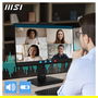 MSI Pro MP242PMGDE - Monitor 24" (60,5 cm / 23.8") IPS Full HD 1920x1080, 120 Hz, 1ms (MPRT), 115% sRGB, USB-C Hub, Altavoces, Webcam, VESA