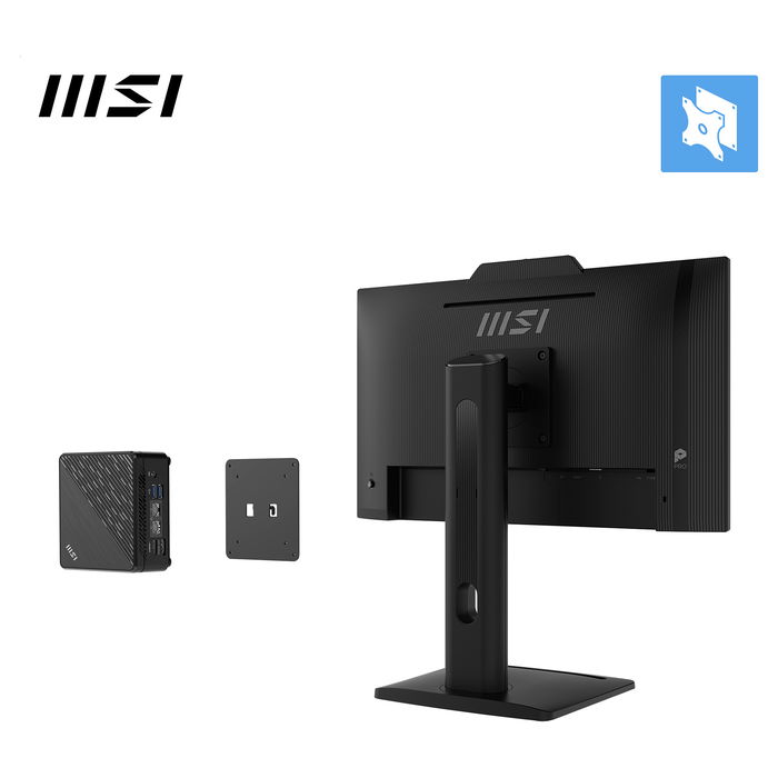 MSI Pro MP242PMGDE - Monitor 24" (60,5 cm / 23.8") IPS Full HD 1920x1080, 120 Hz, 1ms (MPRT), 115% sRGB, USB-C Hub, Altavoces, Webcam, VESA